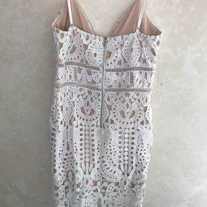 White lace dress